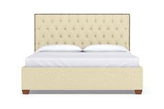 Huntley Drive Upholstered Bed :: Leg Finish: Pecan / Size: Full Size
