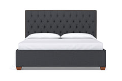 Huntley Drive Upholstered Bed :: Leg Finish: Pecan / Size: Queen Size
