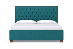 Huntley Drive Upholstered Bed :: Leg Finish: Pecan / Size: California King