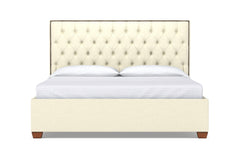 Huntley Drive Upholstered Bed :: Leg Finish: Pecan / Size: California King