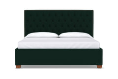 Huntley Drive Upholstered Bed :: Leg Finish: Pecan / Size: California King