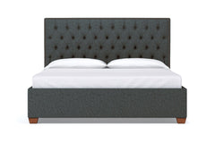 Huntley Drive Upholstered Bed :: Leg Finish: Pecan / Size: King
