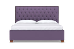 Huntley Drive Upholstered Bed :: Leg Finish: Pecan / Size: Full Size