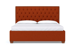 Huntley Drive Upholstered Bed :: Leg Finish: Pecan / Size: California King