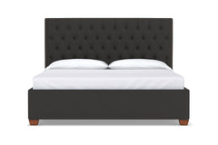 Huntley Drive Upholstered Bed :: Leg Finish: Pecan / Size: Full Size