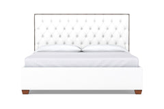 Huntley Drive Upholstered Bed :: Leg Finish: Pecan / Size: Full Size