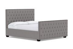 Huntley Tufted Upholstered Bed :: Leg Finish: Espresso / Size: Queen Size