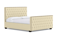 Huntley Tufted Upholstered Bed :: Leg Finish: Espresso / Size: California King