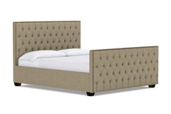 Huntley Tufted Upholstered Bed :: Leg Finish: Espresso / Size: King