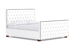 Huntley Tufted Upholstered Bed :: Leg Finish: Pecan / Size: King