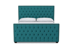 Huntley Tufted Upholstered Bed :: Leg Finish: Espresso / Size: California King