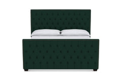 Huntley Tufted Upholstered Bed :: Leg Finish: Espresso / Size: California King