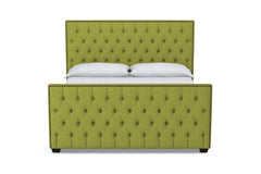 Huntley Tufted Upholstered Bed :: Leg Finish: Espresso / Size: California King