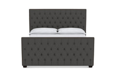 Huntley Tufted Upholstered Bed :: Leg Finish: Espresso / Size: Full Size