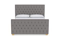 Huntley Tufted Upholstered Bed :: Leg Finish: Natural / Size: California King
