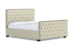 Huntley Tufted Upholstered Bed :: Leg Finish: Espresso / Size: Full Size