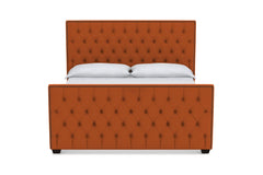 Huntley Tufted Upholstered Bed :: Leg Finish: Espresso / Size: Full Size