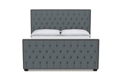 Huntley Tufted Upholstered Bed :: Leg Finish: Espresso / Size: King