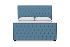 Huntley Tufted Upholstered Bed :: Leg Finish: Espresso / Size: King