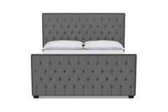 Huntley Tufted Upholstered Bed :: Leg Finish: Espresso / Size: Queen Size