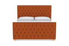 Huntley Tufted Upholstered Bed :: Leg Finish: Natural / Size: King