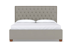 Huntley Drive Upholstered Bed :: Leg Finish: Pecan / Size: King