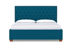 Huntley Drive Upholstered Bed :: Leg Finish: Pecan / Size: King