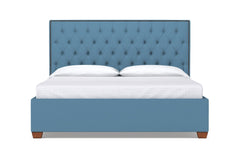 Huntley Drive Upholstered Bed :: Leg Finish: Pecan / Size: California King