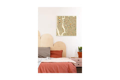 ABSTRACT CITY MAP OF NEW YORK CITY by Jazz Blue