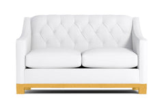Jackson Heights Apartment Size Sleeper Sofa :: Leg Finish: Natural / Sleeper Option: Deluxe Innerspring Mattress
