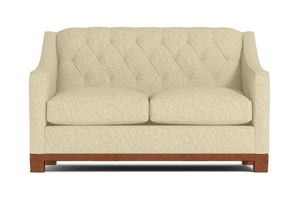 Jackson Heights Twin Size Sleeper Sofa :: Leg Finish: Pecan / Sleeper Option: Deluxe Innerspring Mattress
