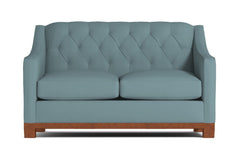 Jackson Heights Twin Size Sleeper Sofa :: Leg Finish: Pecan / Sleeper Option: Memory Foam Mattress