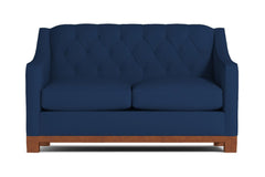 Jackson Heights Apartment Size Sleeper Sofa :: Leg Finish: Pecan / Sleeper Option: Memory Foam Mattress