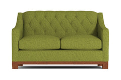 Jackson Heights Apartment Size Sleeper Sofa :: Leg Finish: Pecan / Sleeper Option: Memory Foam Mattress