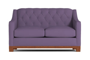 Jackson Heights Apartment Size Sleeper Sofa :: Leg Finish: Pecan / Sleeper Option: Memory Foam Mattress