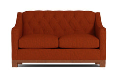 Jackson Heights Twin Size Sleeper Sofa :: Leg Finish: Pecan / Sleeper Option: Memory Foam Mattress