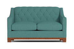 Jackson Heights Apartment Size Sleeper Sofa :: Leg Finish: Pecan / Sleeper Option: Deluxe Innerspring Mattress