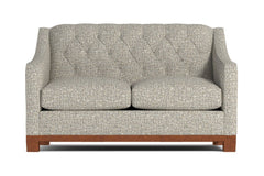 Jackson Heights Twin Size Sleeper Sofa :: Leg Finish: Pecan / Sleeper Option: Memory Foam Mattress