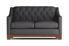 Jackson Heights Apartment Size Sleeper Sofa :: Leg Finish: Pecan / Sleeper Option: Memory Foam Mattress