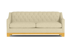 Jackson Heights Queen Size Sleeper Sofa :: Leg Finish: Natural / Sleeper Option: Deluxe Innerspring Mattress