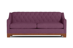 Jackson Heights Queen Size Sleeper Sofa :: Leg Finish: Pecan / Sleeper Option: Deluxe Innerspring Mattress