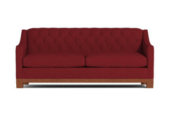 Jackson Heights Queen Size Sleeper Sofa :: Leg Finish: Pecan / Sleeper Option: Deluxe Innerspring Mattress