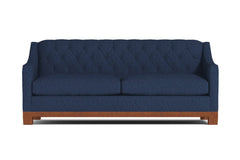 Jackson Heights Queen Size Sleeper Sofa :: Leg Finish: Pecan / Sleeper Option: Deluxe Innerspring Mattress