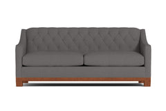 Jackson Heights Queen Size Sleeper Sofa :: Leg Finish: Pecan / Sleeper Option: Deluxe Innerspring Mattress
