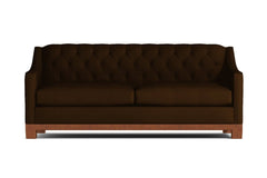 Jackson Heights Queen Size Sleeper Sofa :: Leg Finish: Pecan / Sleeper Option: Memory Foam Mattress