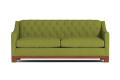 Jackson Heights Queen Size Sleeper Sofa :: Leg Finish: Pecan / Sleeper Option: Deluxe Innerspring Mattress