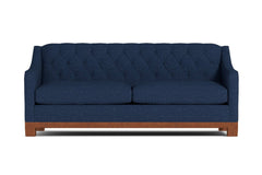 Jackson Heights Queen Size Sleeper Sofa :: Leg Finish: Pecan / Sleeper Option: Memory Foam Mattress