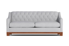 Jackson Heights Queen Size Sleeper Sofa :: Leg Finish: Pecan / Sleeper Option: Deluxe Innerspring Mattress