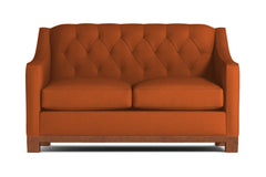 Jackson Heights Apartment Size Sleeper Sofa :: Leg Finish: Pecan / Sleeper Option: Memory Foam Mattress