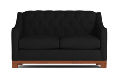 Jackson Heights Apartment Size Sleeper Sofa :: Leg Finish: Pecan / Sleeper Option: Memory Foam Mattress